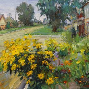 Peinture, Jaunes Avant la Pluie, Yuriy Demiyanov