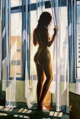 Gemälde, Blue Window, Thomas Saliot