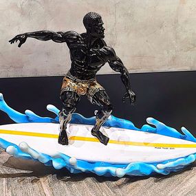 Sculpture, Surfer, Michel Haddi