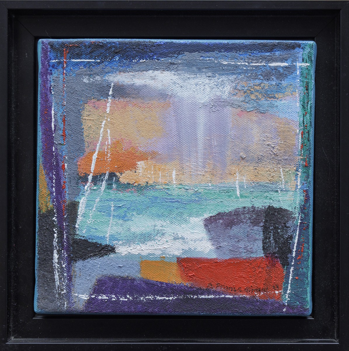 Annie-France Giroud, Orage - Paysage abstrait Annie-France Giroud, Orage - Paysage abstrait