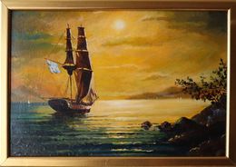 Gemälde, Harbor, Rakhmet Redzhepov (Ramzi)