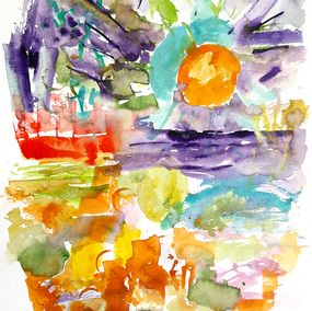 Painting, Soleil levant, Isabelle Marie
