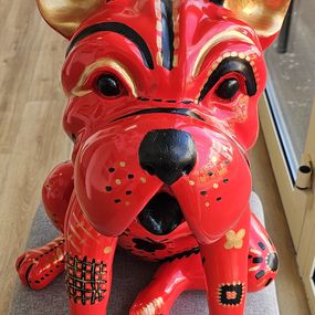Sculpture, Chien Rouge, Chantal Derderian-Christol