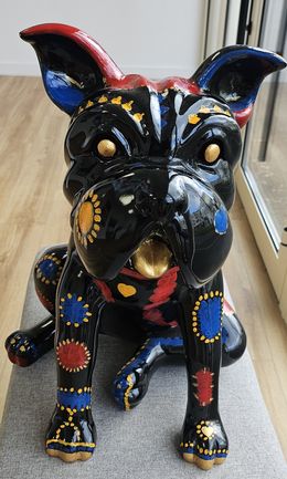 Sculpture, Chien Bagarreur, Chantal Derderian-Christol