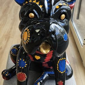 Sculpture, Chien Bagarreur, Chantal Derderian-Christol