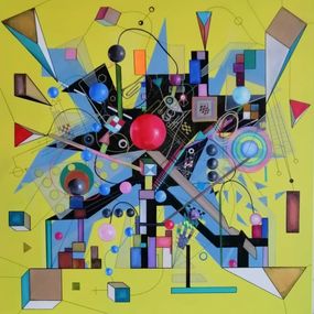 Gemälde, Yellow, Muriel Charbonnier