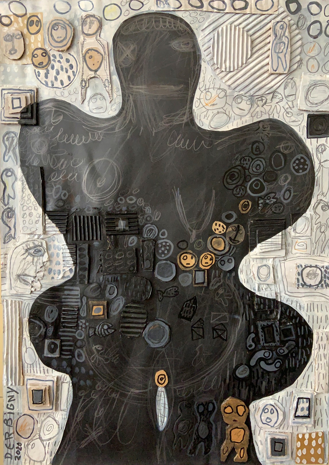 Brigitte Derbigny, Venus Carton n°3 Brigitte Derbigny, Venus Carton n°3