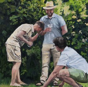 Gemälde, He just had the giggles!, Roeland Kneepkens