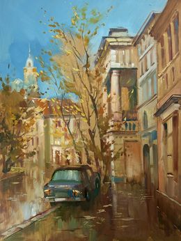 Gemälde, Autumn in the Old Quarter, Suprunchuk Yuriy