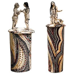 Skulpturen, Two sculptures. The In Light of Her Series. Porcelain, Alex Hodge