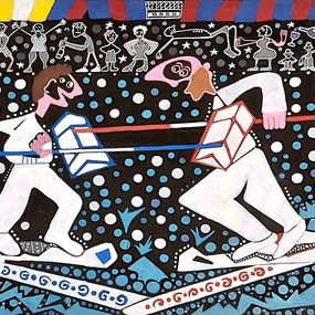 Peinture, Water Jousting, Mike Jacobs