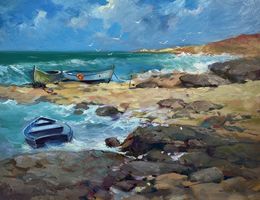 Gemälde, Freedom over the sea, Suprunchuk Yuriy