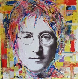 Gemälde, John Lennon colors, PyB