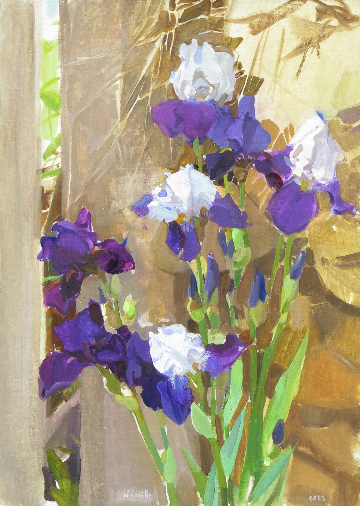 Neonilla Medvedeva, Irises Neonilla Medvedeva, Irises