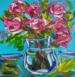 Painting, Petal burst, Natalya Mougenot