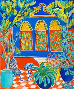 Peinture, Mon petit salon Majorelle, Sophie Petetin