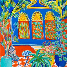 Peinture, Mon petit salon Majorelle, Sophie Petetin
