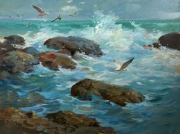 Gemälde, Song of the waves and wind, Suprunchuk Yuriy