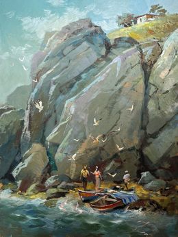 Gemälde, Whisper of the sea waves, Suprunchuk Yuriy