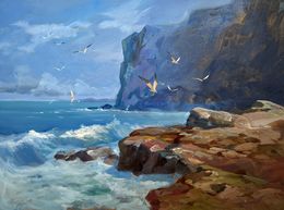 Gemälde, Sea breeze on a clear day, Suprunchuk Yuriy