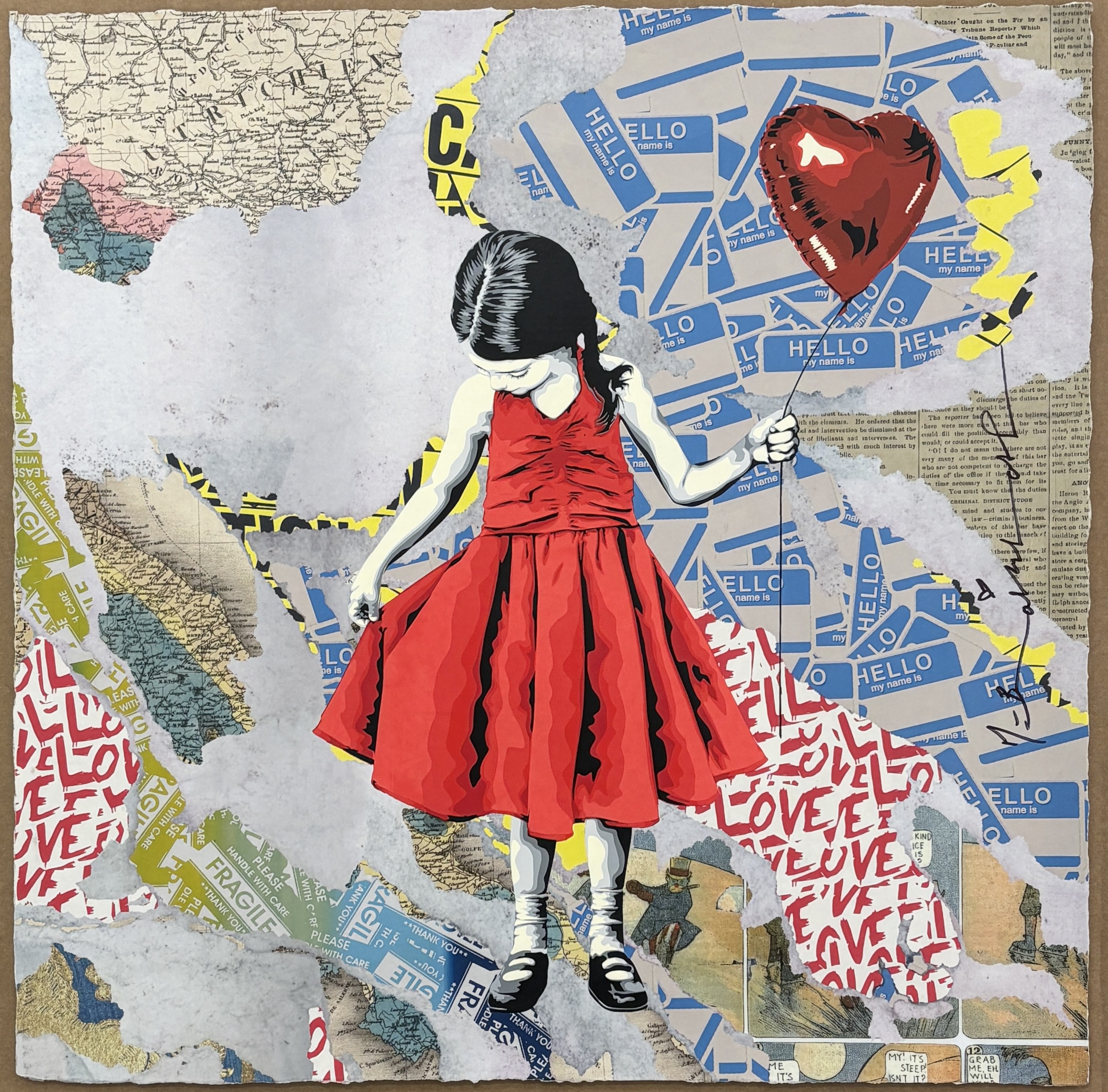 Mr Brainwash, Beautiful girl Mr Brainwash, Beautiful girl