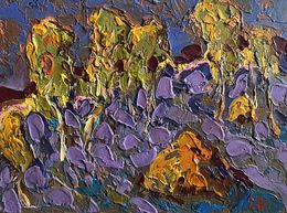Gemälde, Autumn frost in the field, Ivanyuk Oleksiy