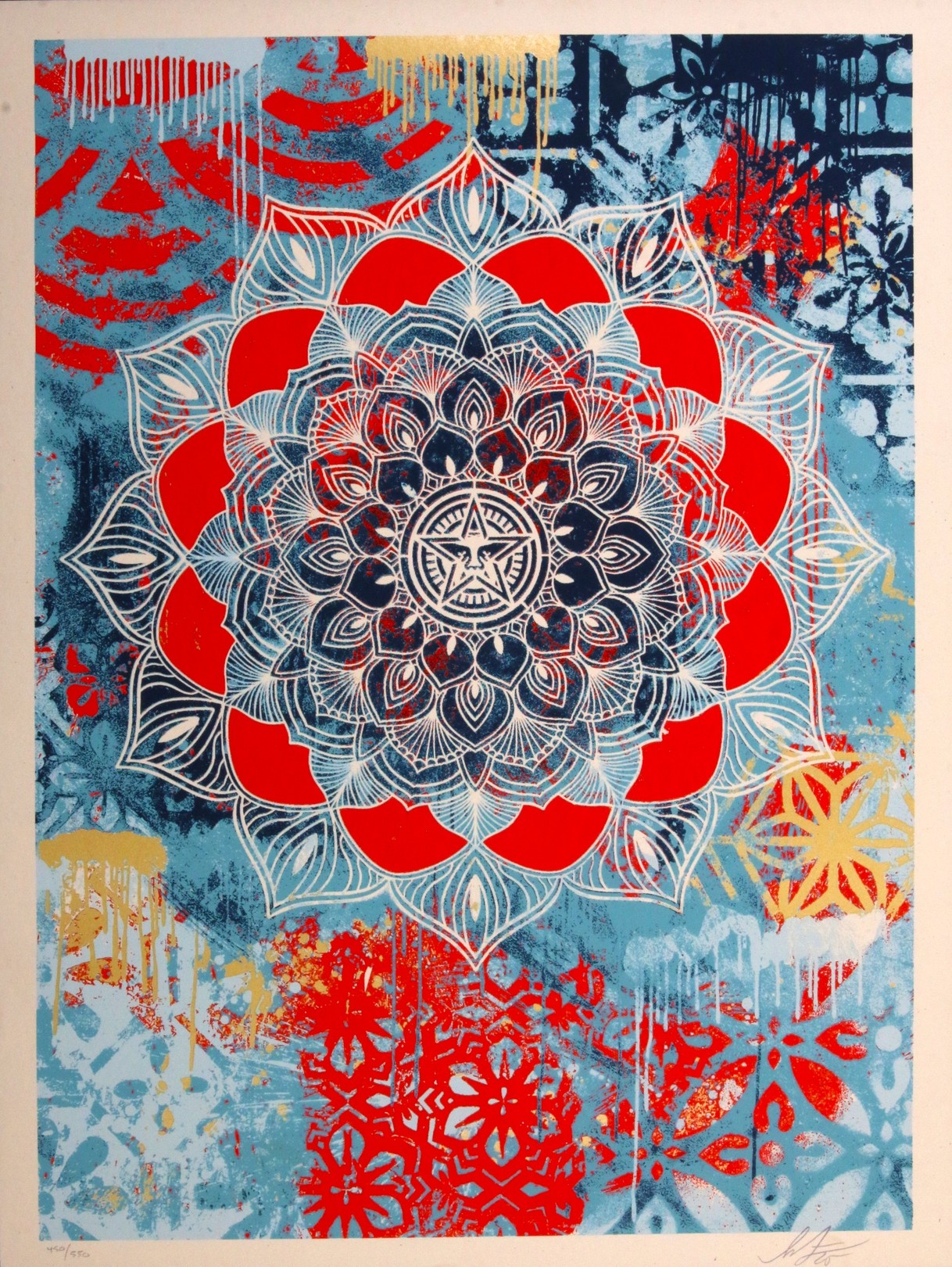 Shepard Fairey (Obey), Chaos Mandala Shepard Fairey (Obey), Chaos Mandala