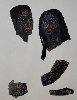Painting, Embrace, Amoako Boafo