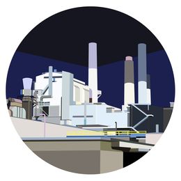 Print, Sand Factory & Navy Sky - Limited Edition, Marion Sagon