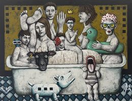 Painting, Les eaux troubles, Nicolas Monjo