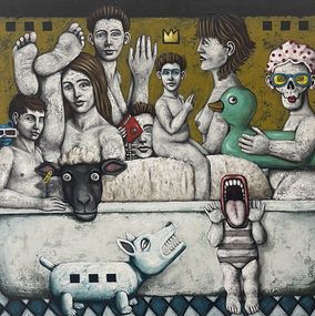 Gemälde, Les eaux troubles, Nicolas Monjo