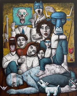 Painting, Thérapie bunker, Nicolas Monjo