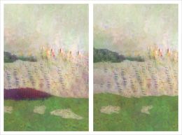 Print, Pastel Terrain Diptych, Angela Cameron