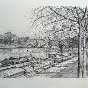 Print, Le Vert Galant, Paris, Jean Carzou