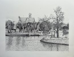 Print, Saint-Gervais, Paris, Jean Carzou