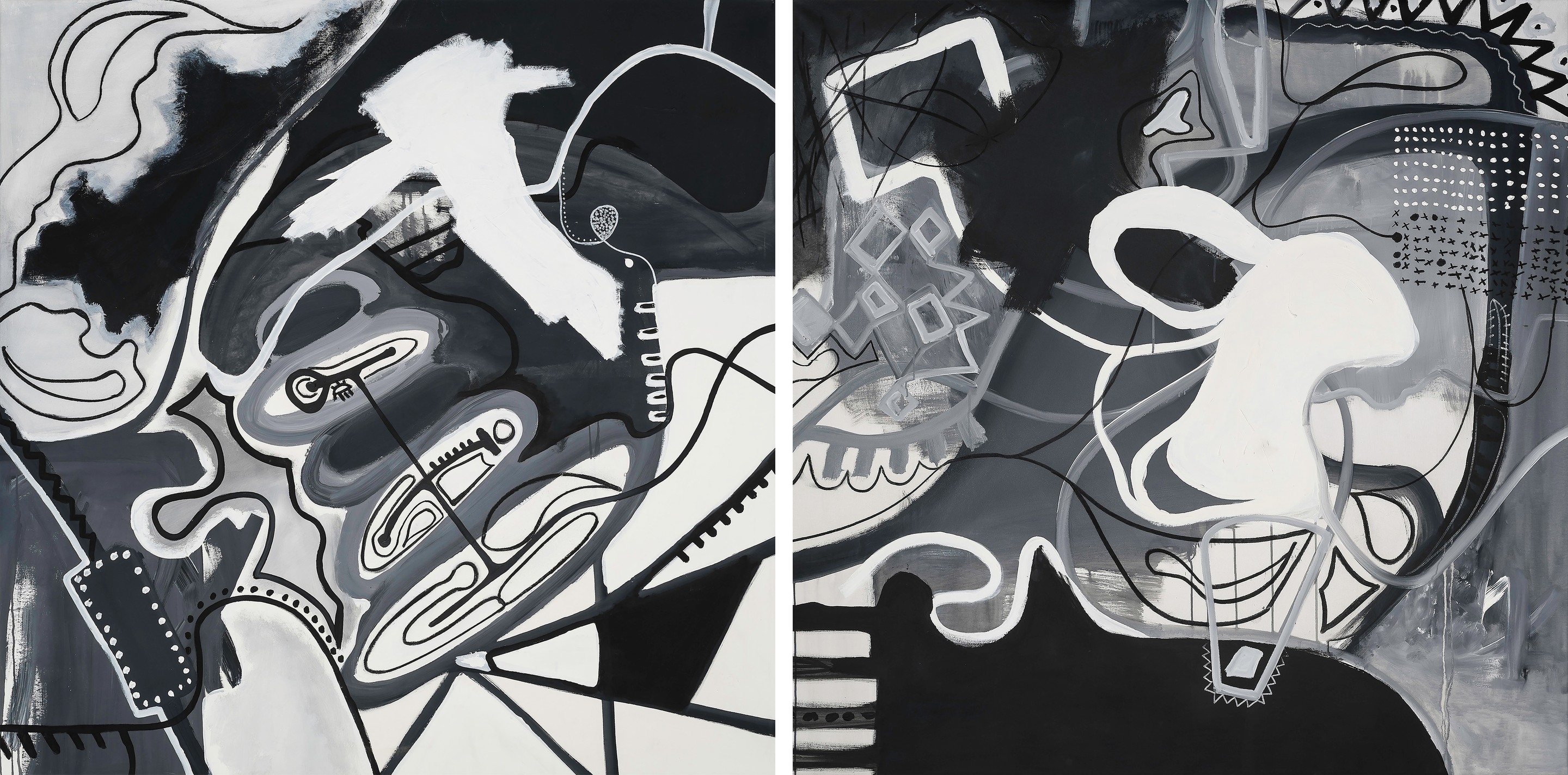 Alec Franco, Mixa and Punto de Partida, Diptych Alec Franco, Mixa and Punto de Partida, Diptych