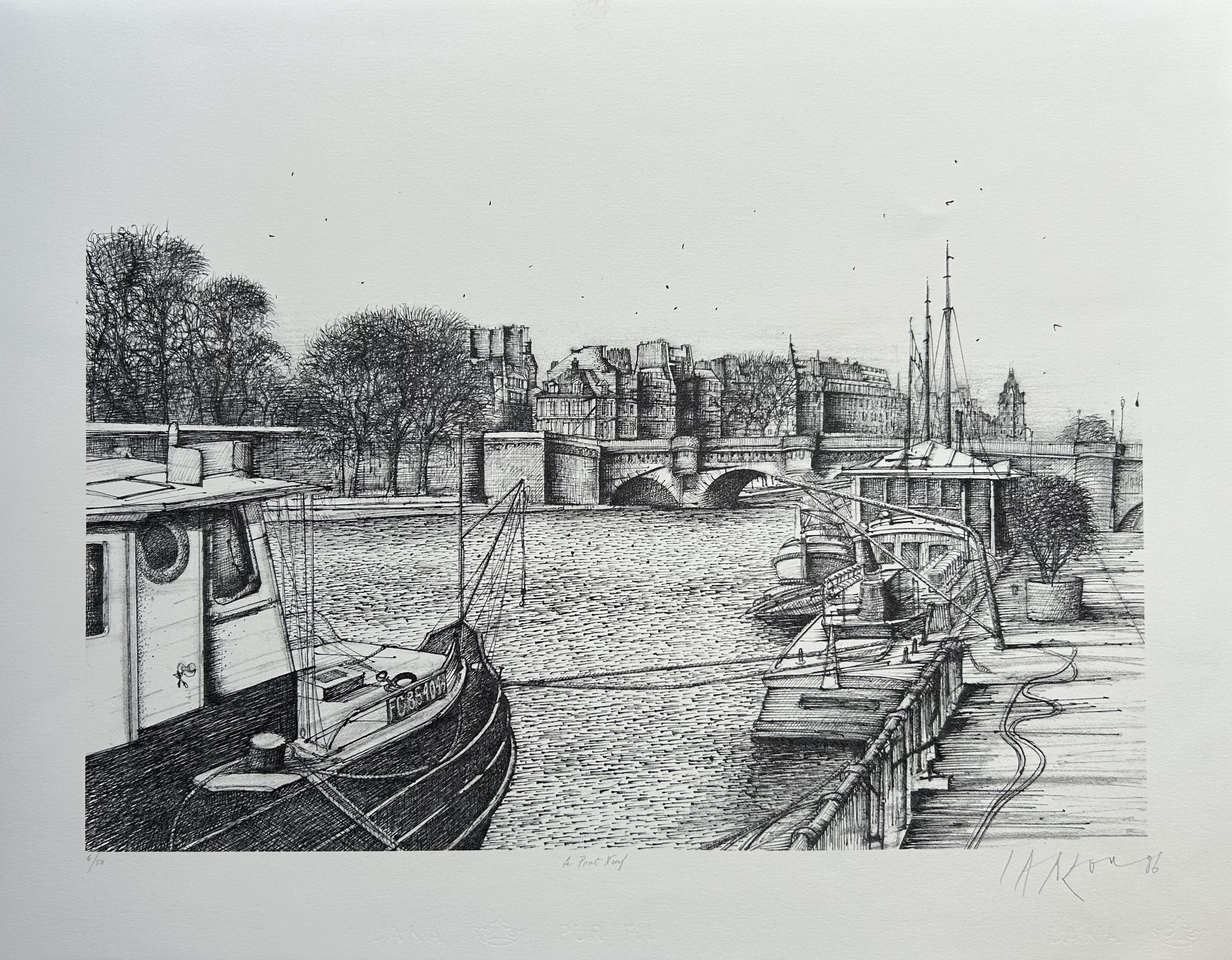 Jean Carzou, Le Pont-Neuf, Paris Jean Carzou, Le Pont-Neuf, Paris