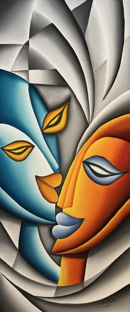 Gemälde, Joyful love, Hani Badawi Leo
