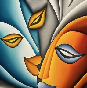 Painting, Joyful love, Hani Badawi Leo