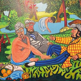 Peinture, Le déjeuner sur l'herbe, Christophe Cosentino