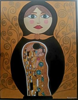 Gemälde, Quand ma matrioshka rencontre Klimt, Fridouch'ka