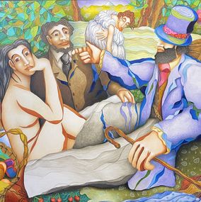 Gemälde, Le déjeuner sur l'herbe, Philippe Loubat