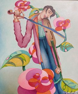 Painting, Le faiseur de rosée, Philippe Loubat