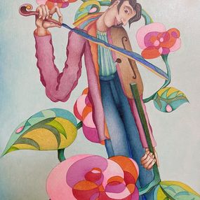 Gemälde, Le faiseur de rosée, Philippe Loubat