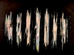 Painting, She Mends Fences III, Deborah Bakos