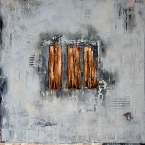 Gemälde, Fence Mending IV, Deborah Bakos