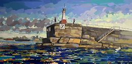 Peinture, The Breakwater, Victoria Harbour, Chrissy Nickerson