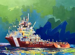 Gemälde, The Arctic Raven, Canadian Coast Guard, Chrissy Nickerson