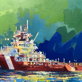 Gemälde, The Arctic Raven, Canadian Coast Guard, Chrissy Nickerson
