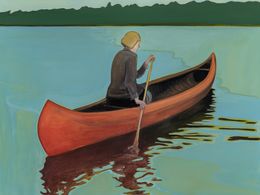 Painting, The Woman In the Red Canoe, Donovan Rose